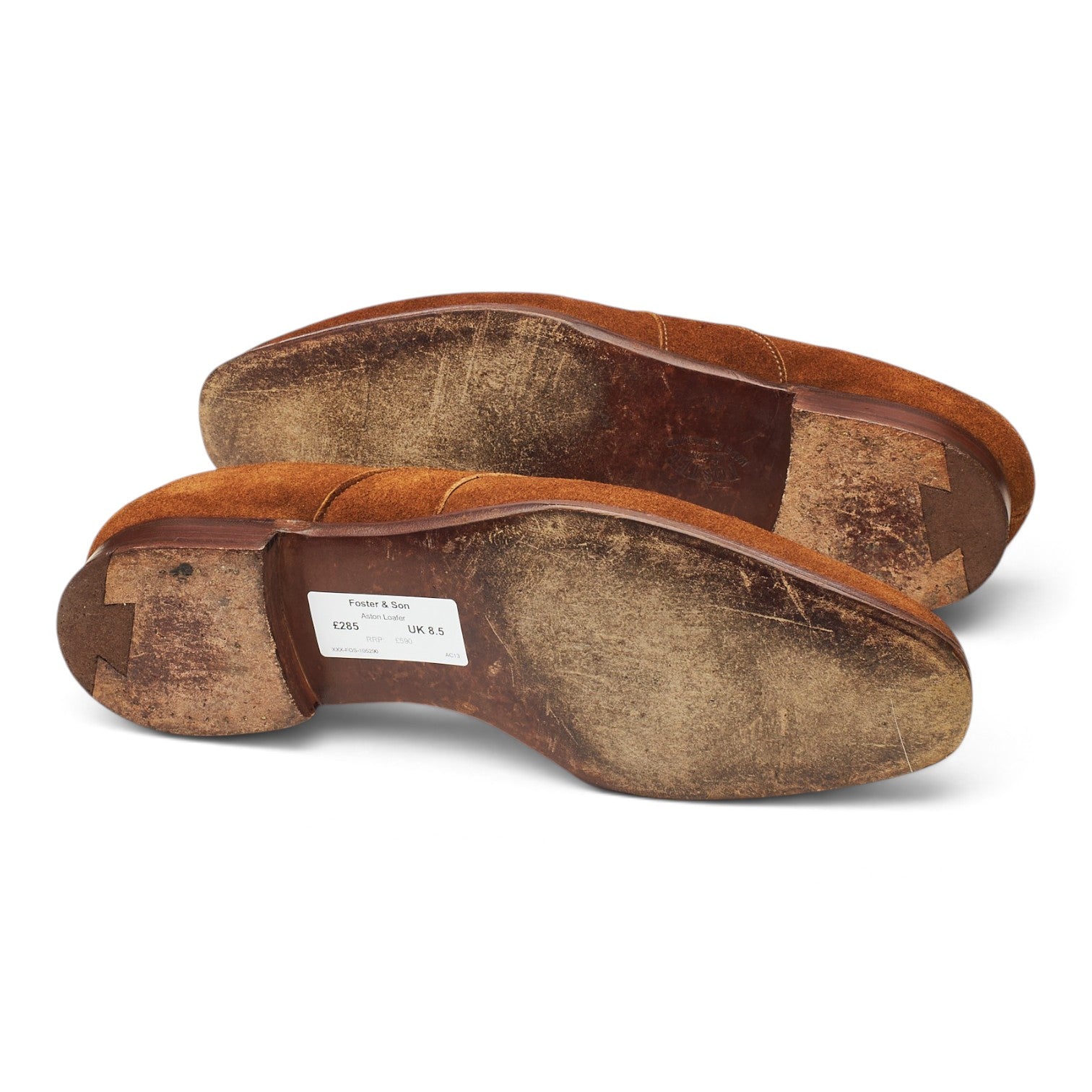 Foster & Son Aston mocassin suède marron 8,5