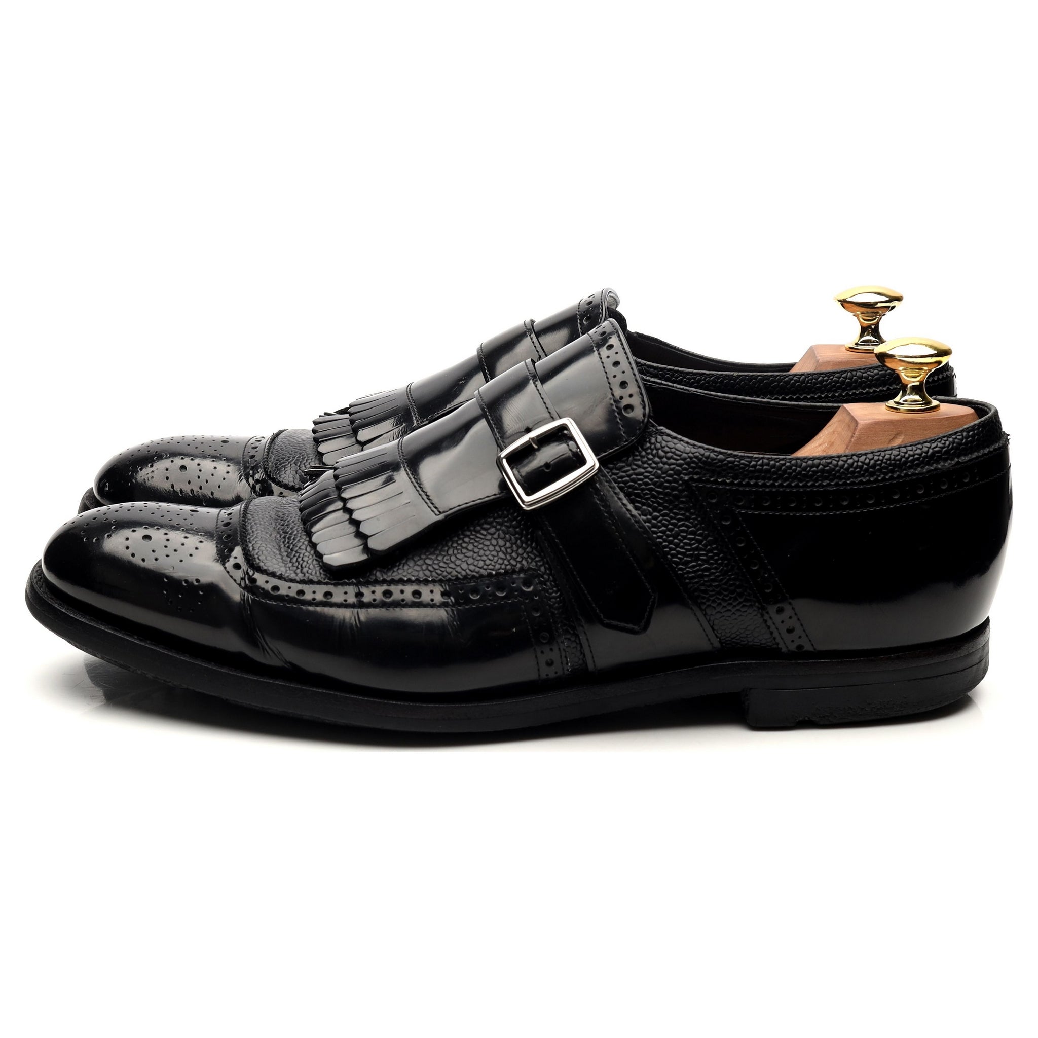 Church’s Shanghai monk strap cuir noir UK 8