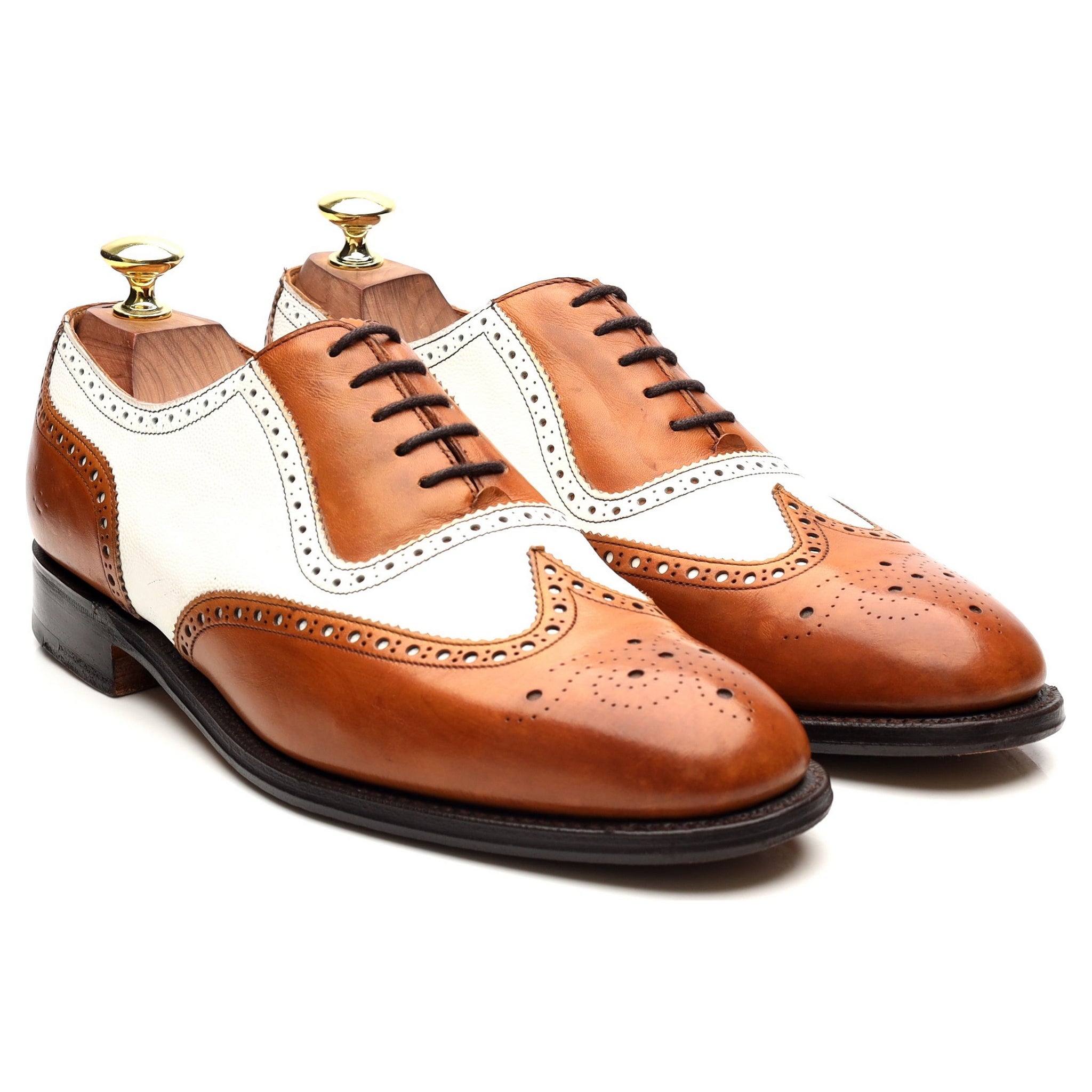 Cheaney Hyde derbies brogue bicolores UK 7