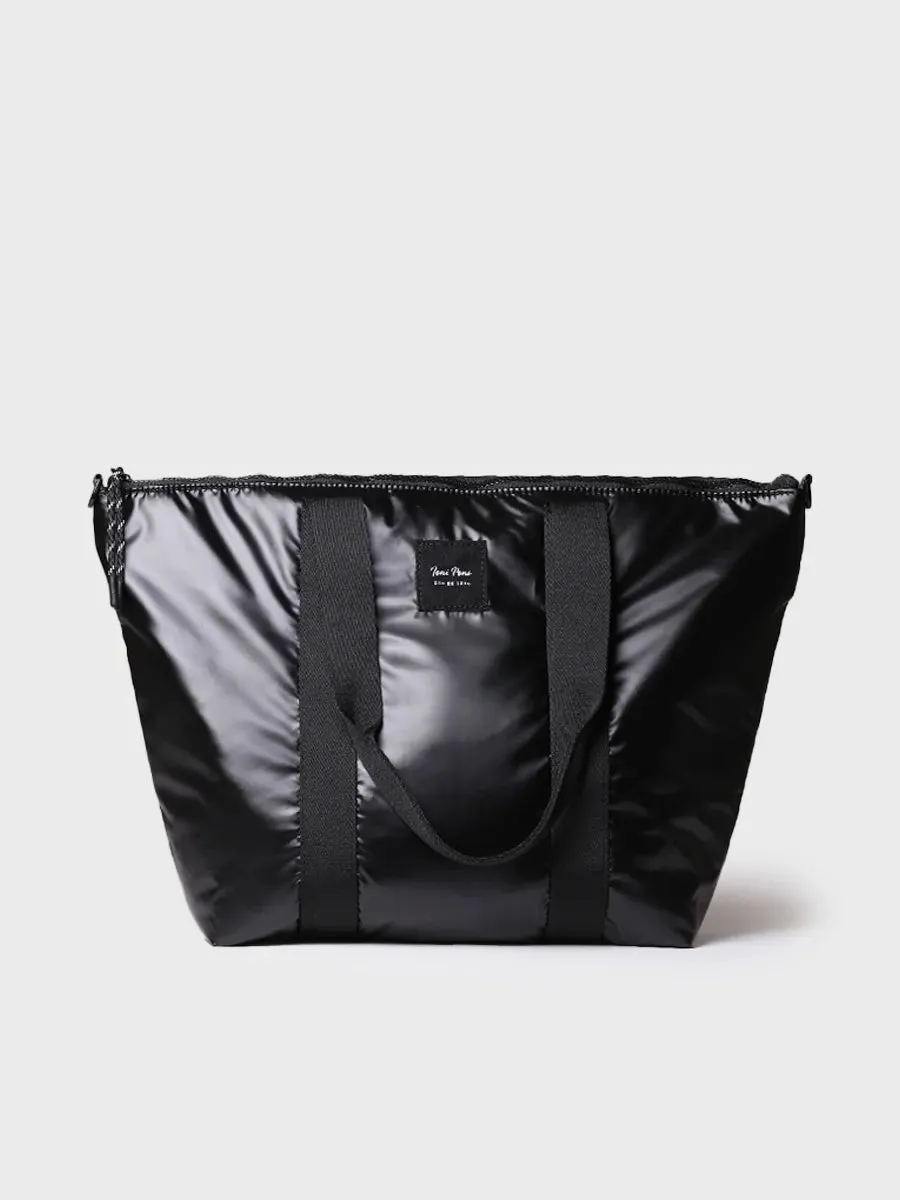Toni Pons Ginny sac matelasse brillant noir