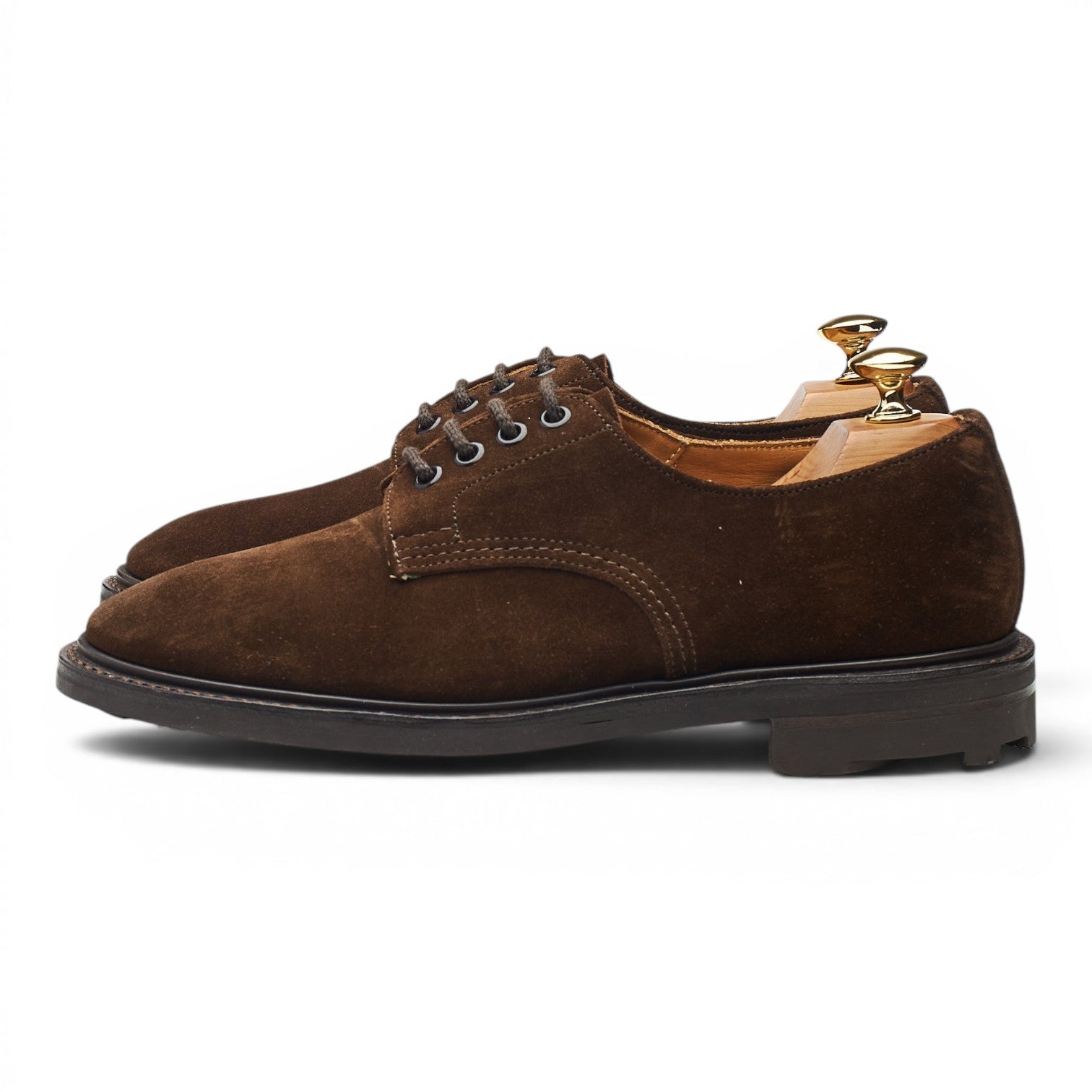 Tricker's Daniel derby suède marron foncé UK 6.5