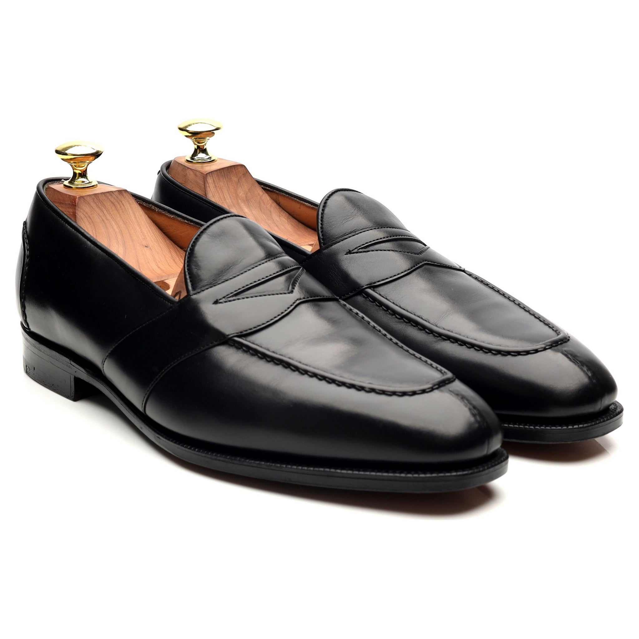 Ralph Lauren Purple Label mocassins cuir noir 7.5 UK