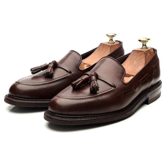 Loake 1880 Nottingham mocassins cuir marron UK 7