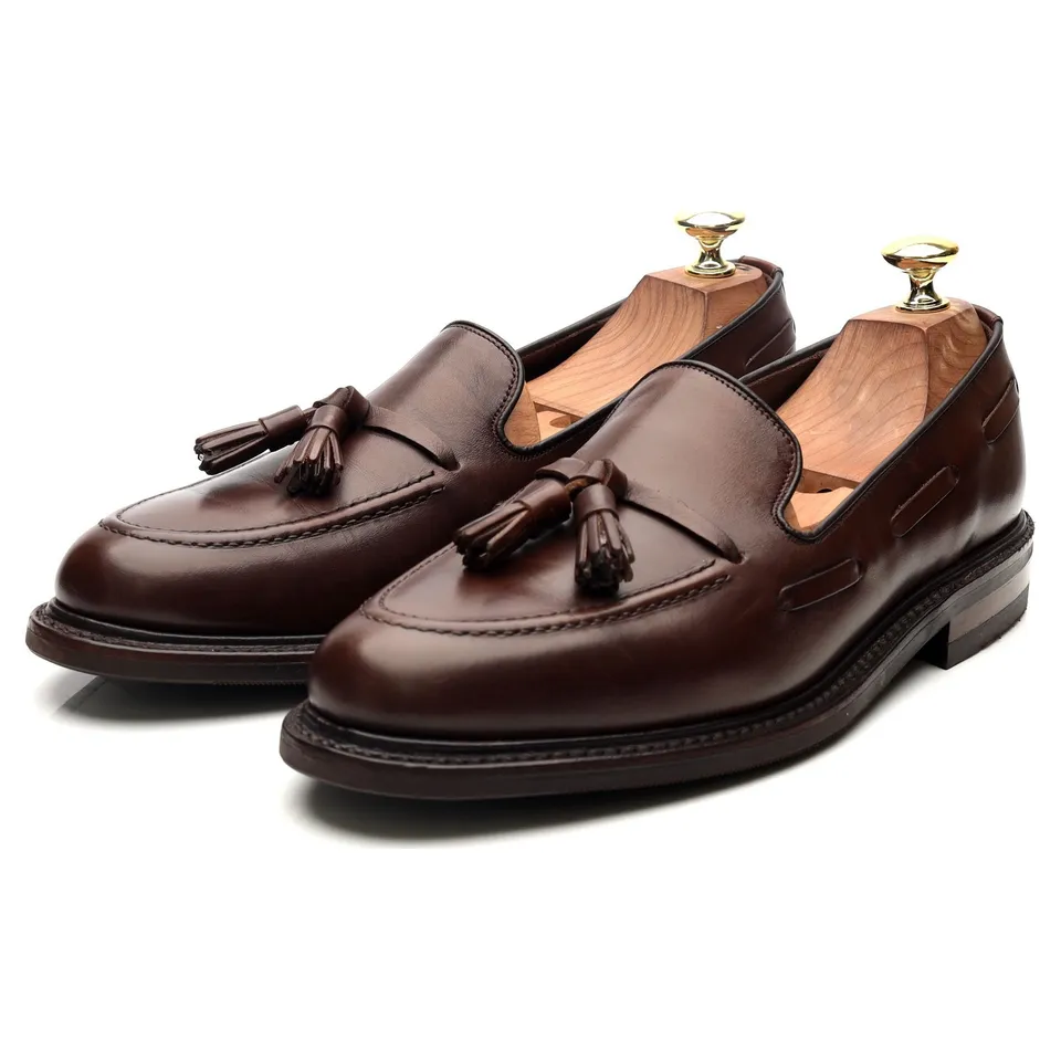 Loake 1880 Nottingham mocassins cuir marron UK 7