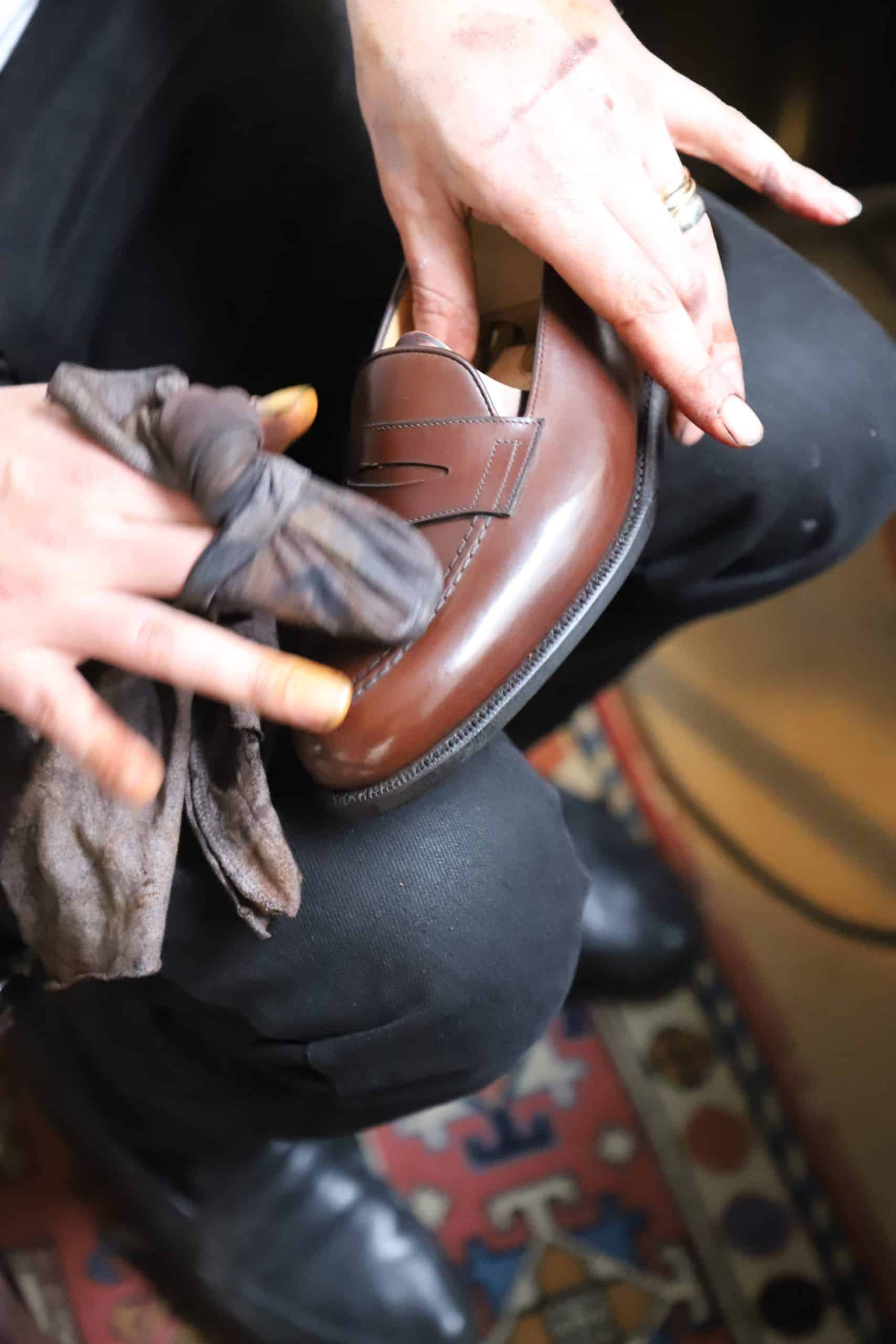 Malfroid Glazing glaçage chaussures cuir la paire