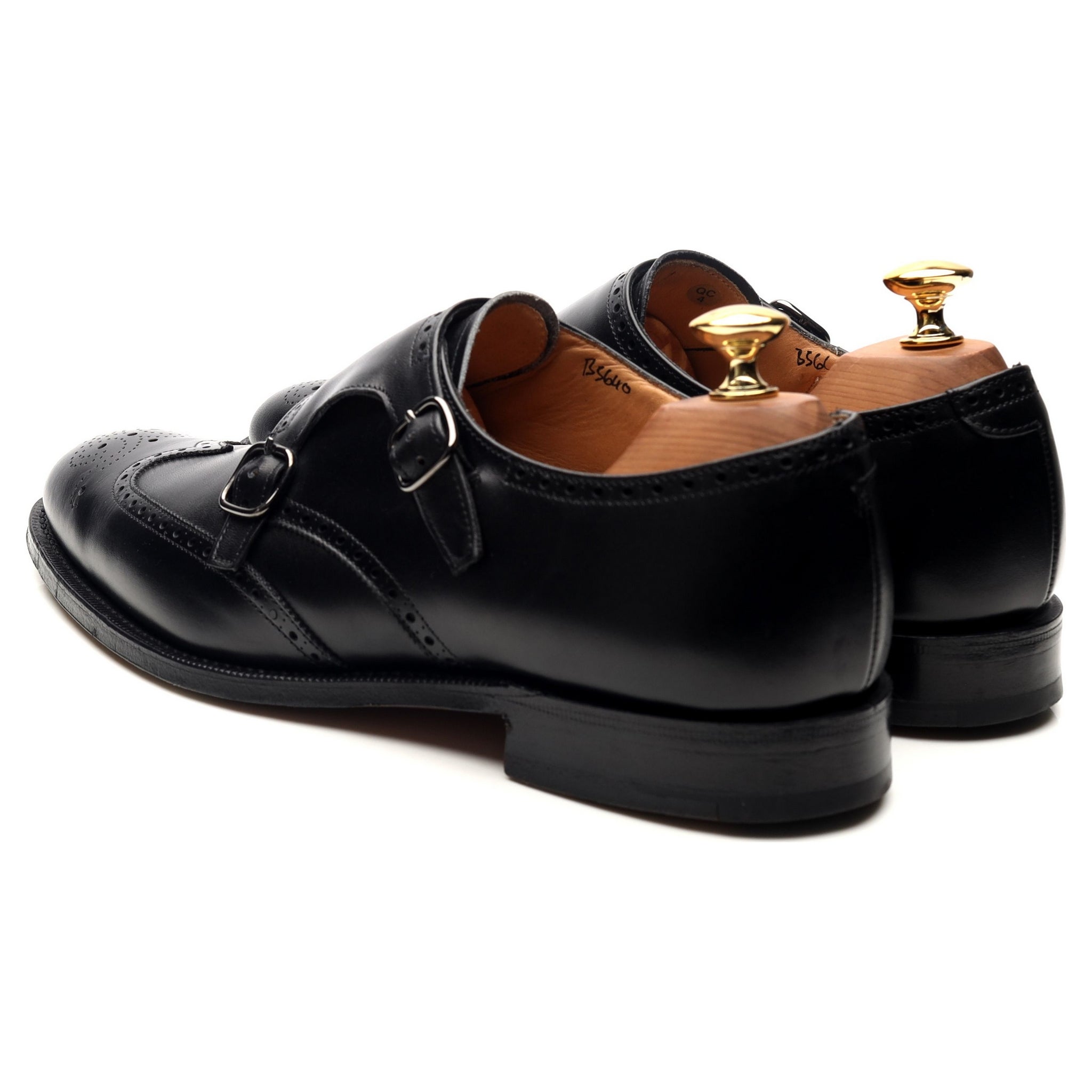 Church’s Chicago chaussures monk cuir noir UK 6,5