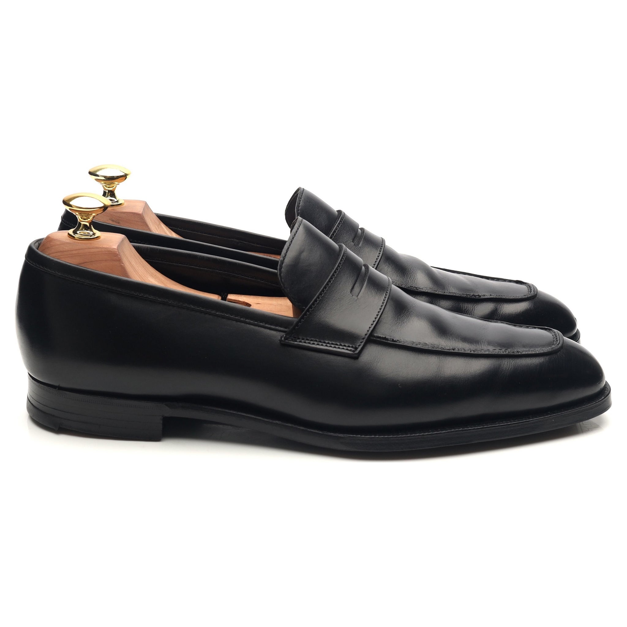 Crockett & Jones Marston mocassins cuir noir UK 8