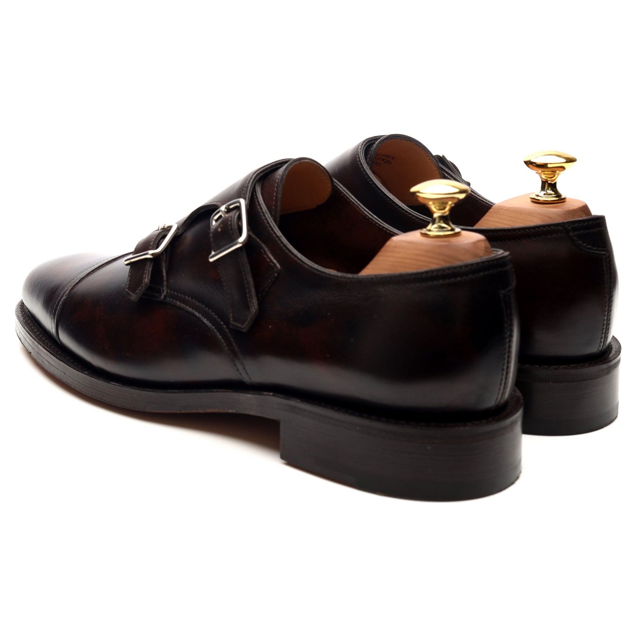 John Lobb William derbies double boucle marron UK 6.5