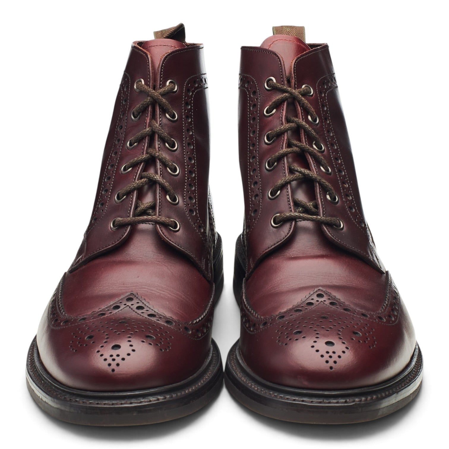 Loake 1880 Bedale bottines brogues cuir bordeaux UK 11