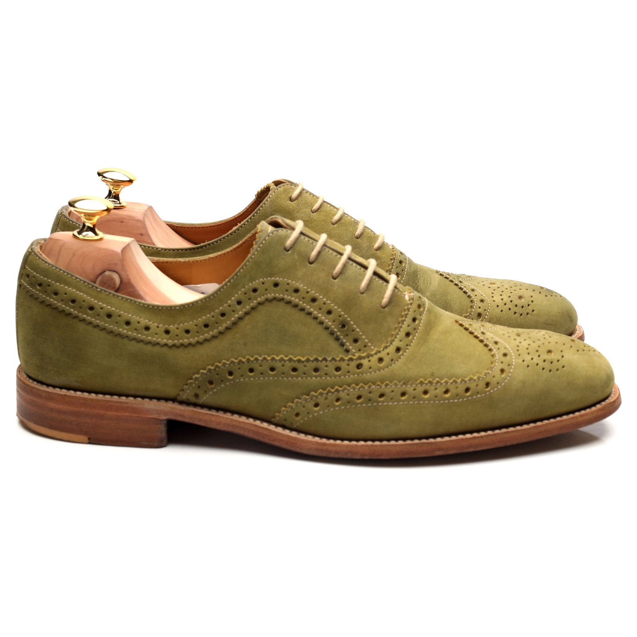 Loake Tye richelieu nubuck vert UK 11