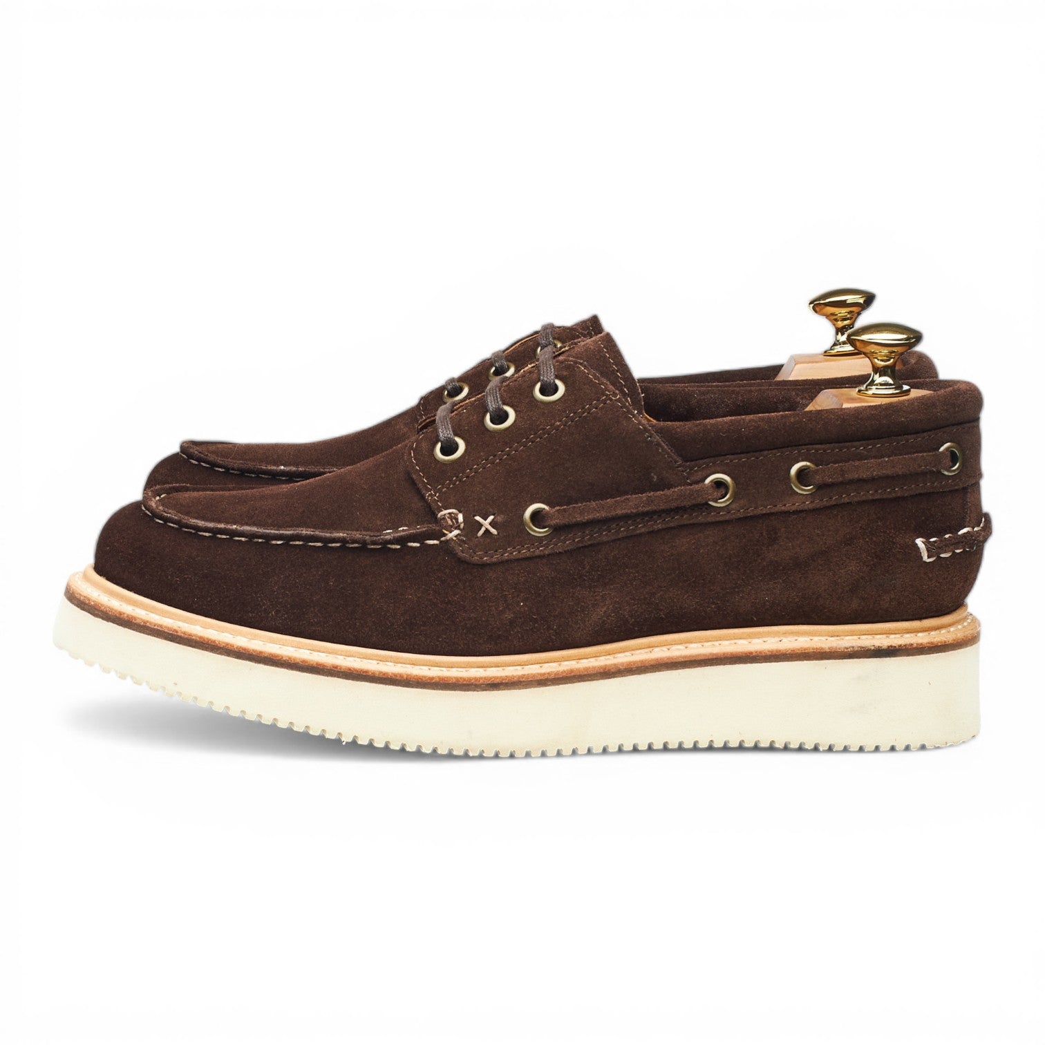 Easymoc Rockland Chaussures Bateau Daim Marron UK 7