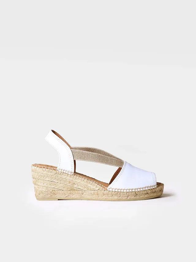 Toni Pons Teide-P espadrille femme cuir talon 6 cm