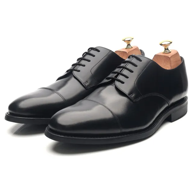 Barker derby cuir noir pointure UK 10 semelle Dainite