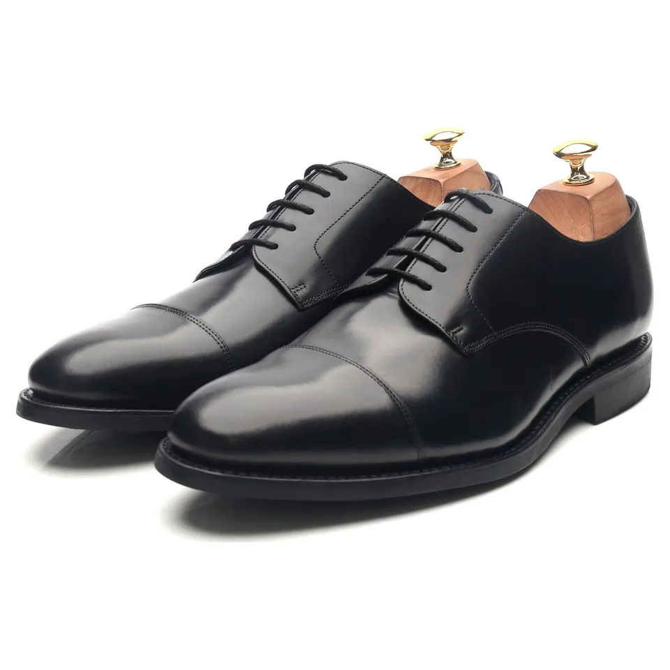 Barker derby cuir noir pointure UK 10 semelle Dainite