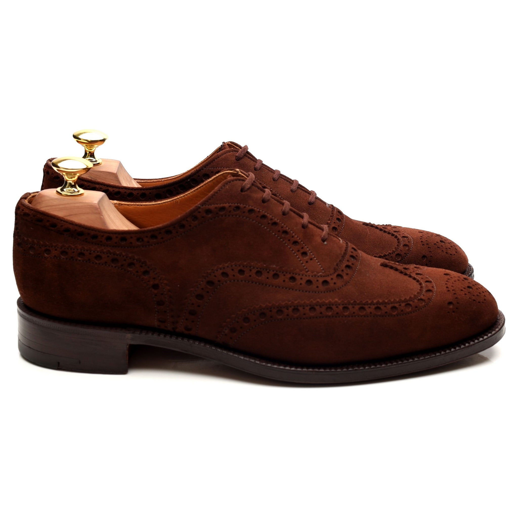 Church's Buck brogue suède marron UK 8