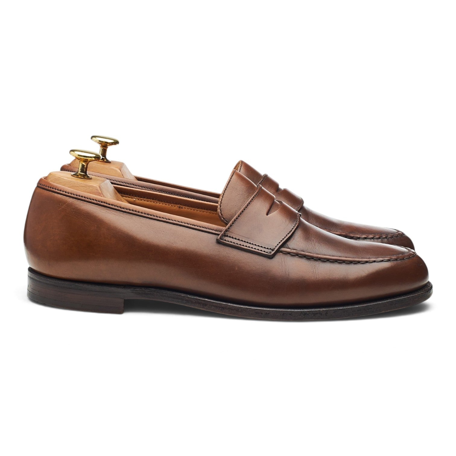 Crockett & Jones Boston mocassins cuir marron UK 8