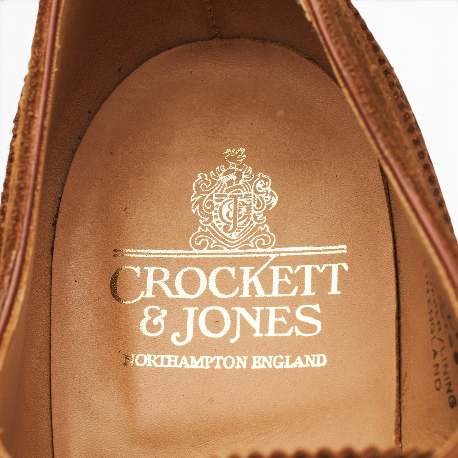 Crockett & Jones Westfield oxford brogue daim tabac 8,5