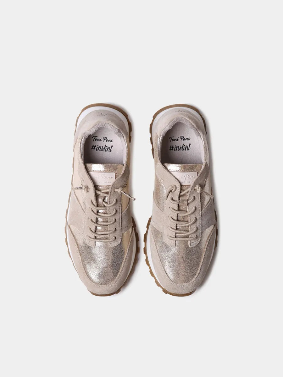 Toni Pons Alicia baskets femme cuir métallique lacets
