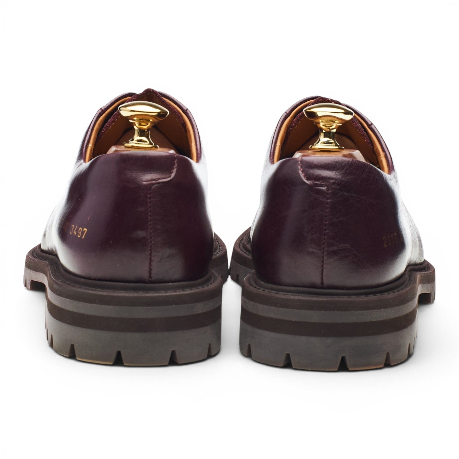 Common Projects derby cuir bordeaux pointure UK 6