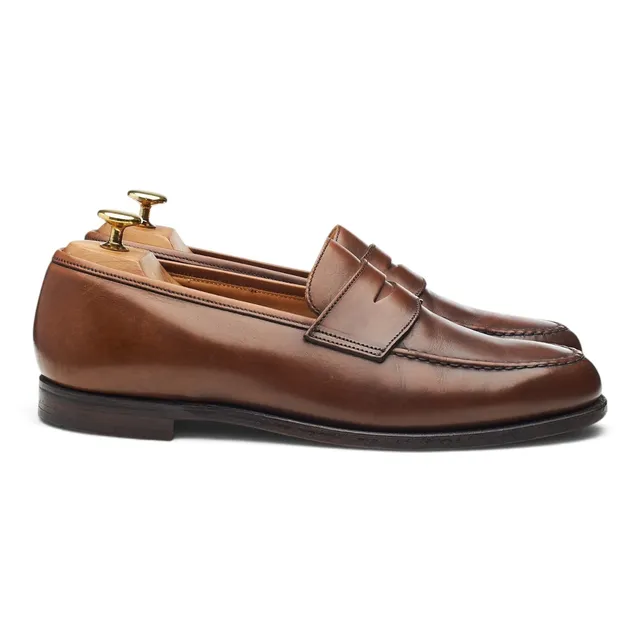 Crockett & Jones Boston mocassins cuir marron UK 8