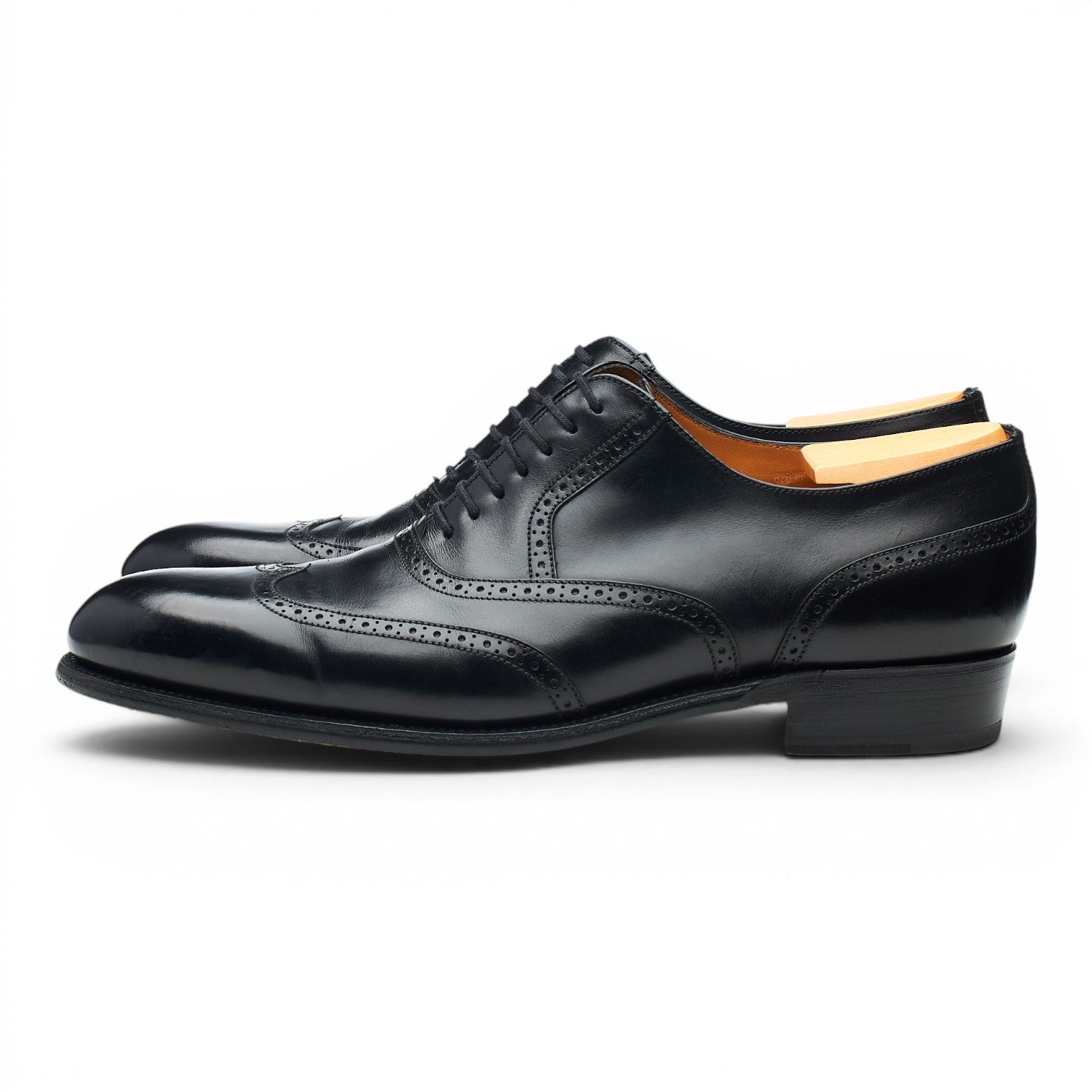 J.M. Weston 528 richelieu cuir noir UK 8,5