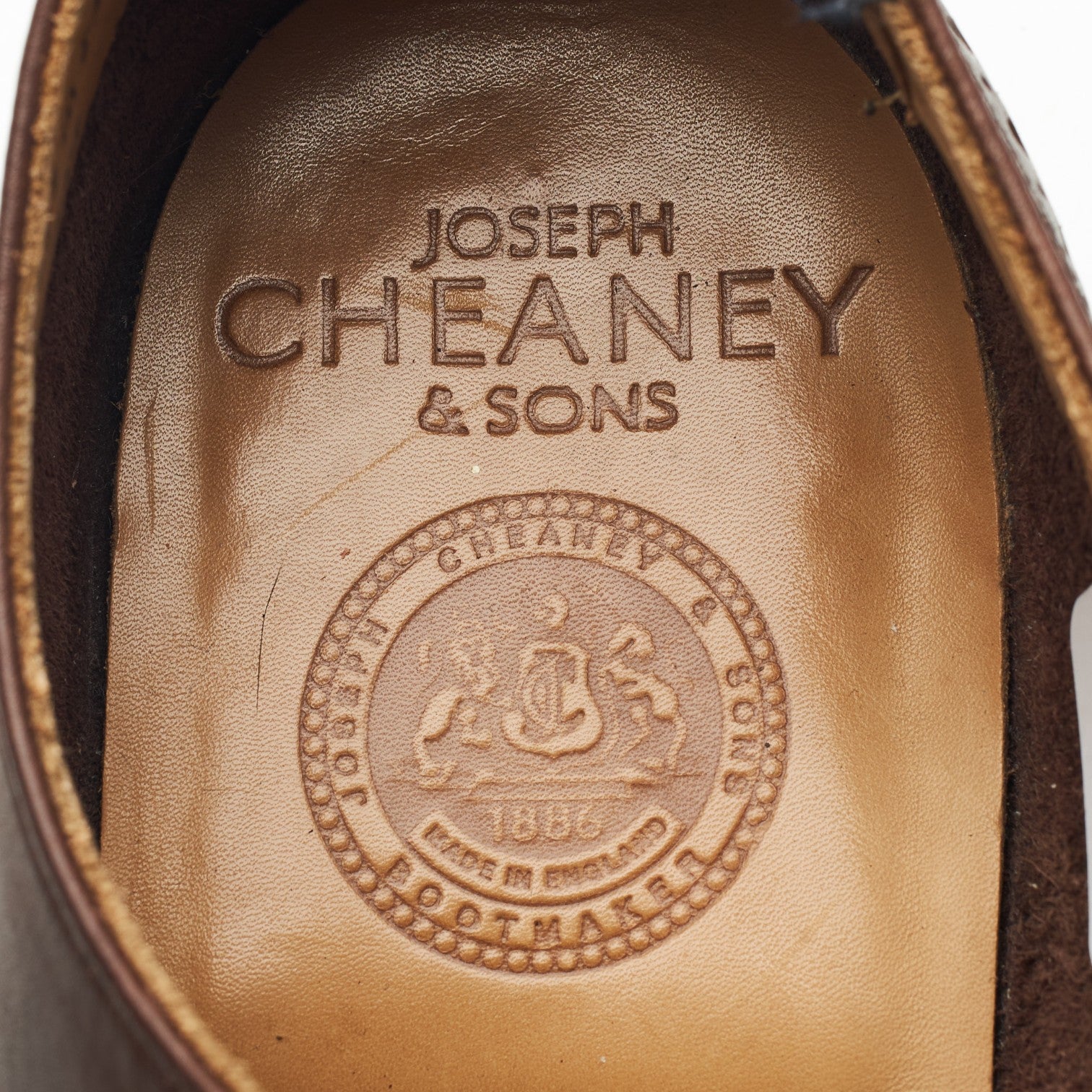Cheaney Sidney richelieu cuir marron pointure UK 7 large
