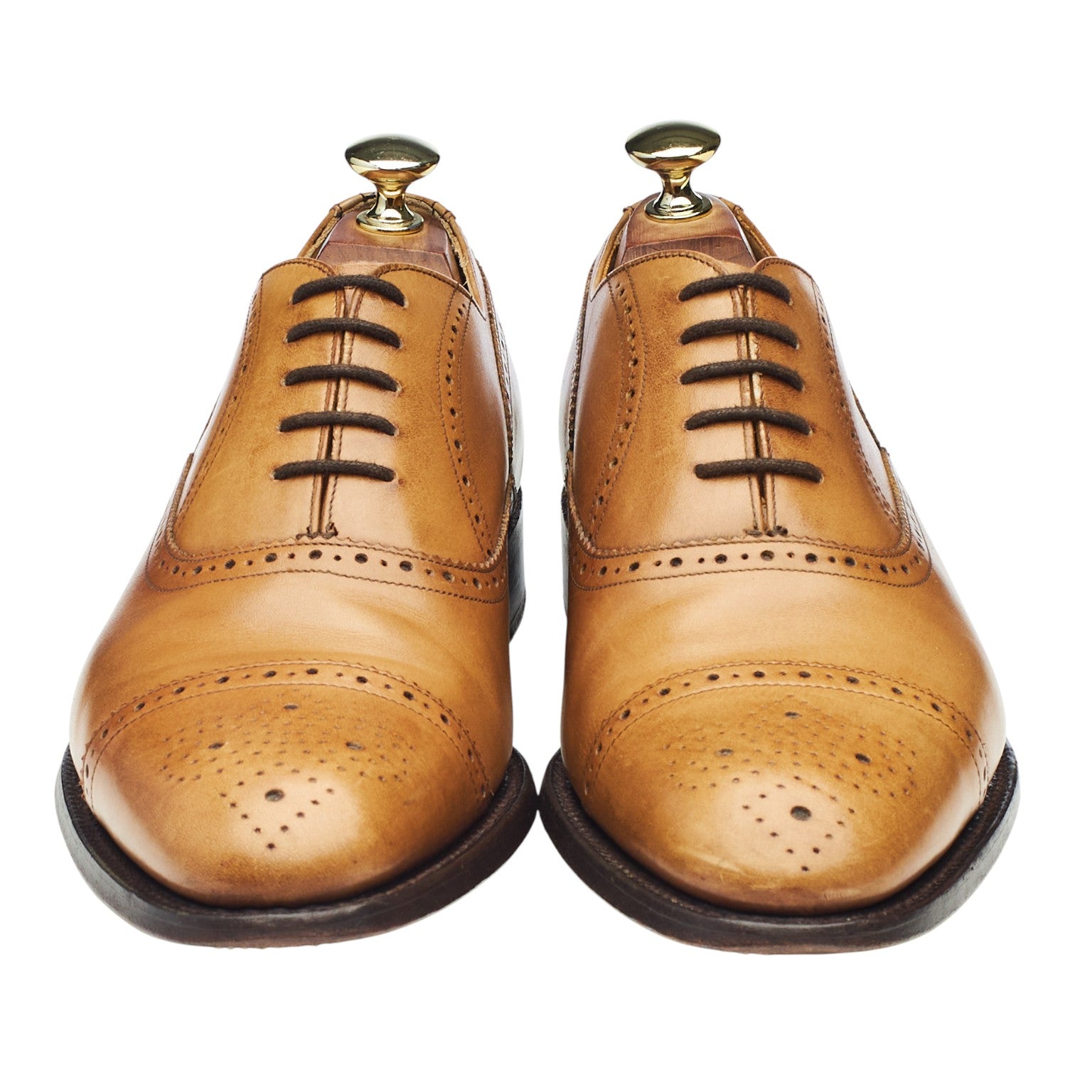 Barker Newcastle richelieu cuir conker UK 7