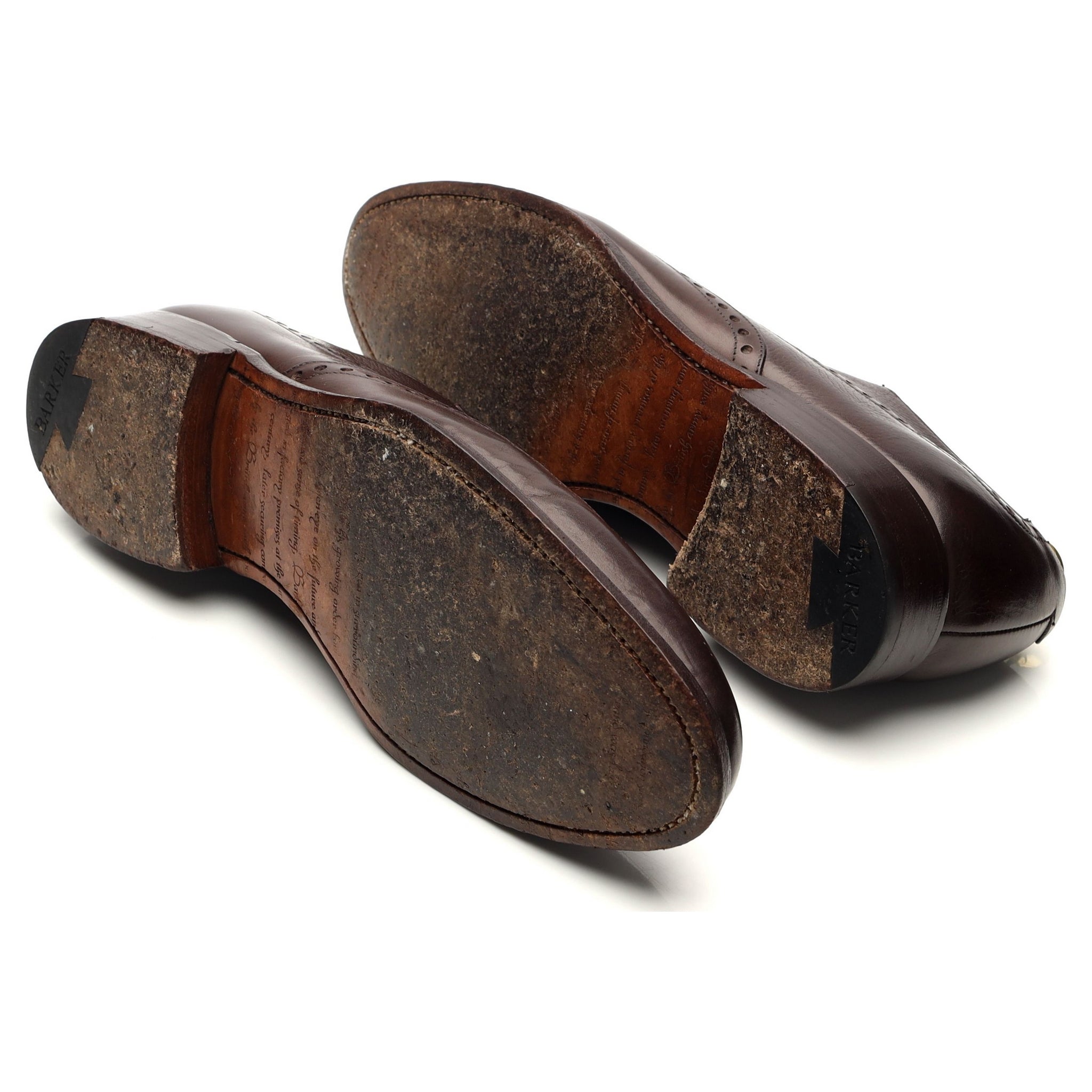 Barker Flore Oxford cuir grainé marron UK 7.5
