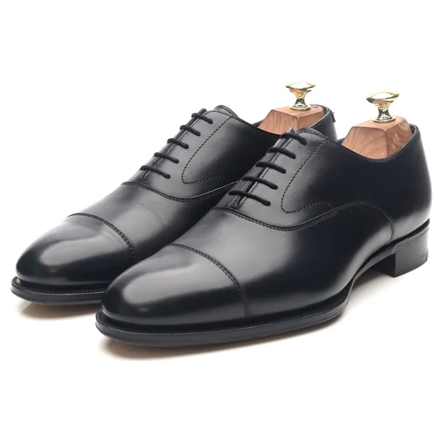 Alfred Sargent Armfield oxford cuir noir UK 7