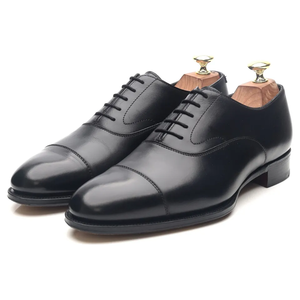 Alfred Sargent Armfield oxford cuir noir UK 7