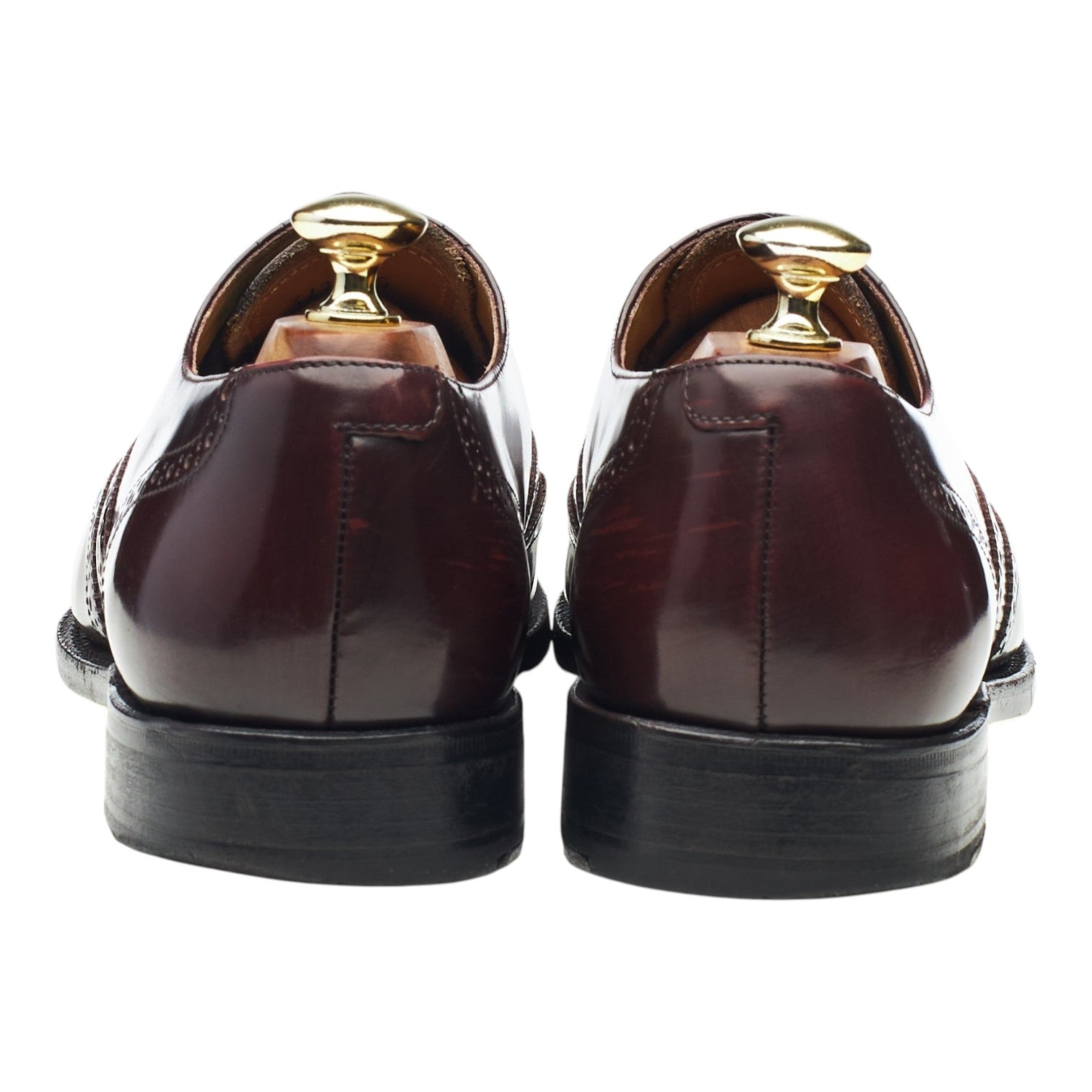 George Webb Oxford Brogue chaussures cuir bordeaux pointure UK 7