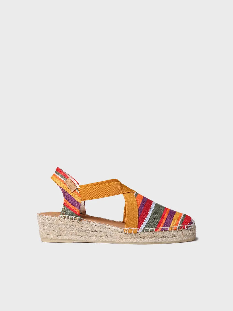 Toni Pons Vinaros espadrille coton raye vegan 3 cm