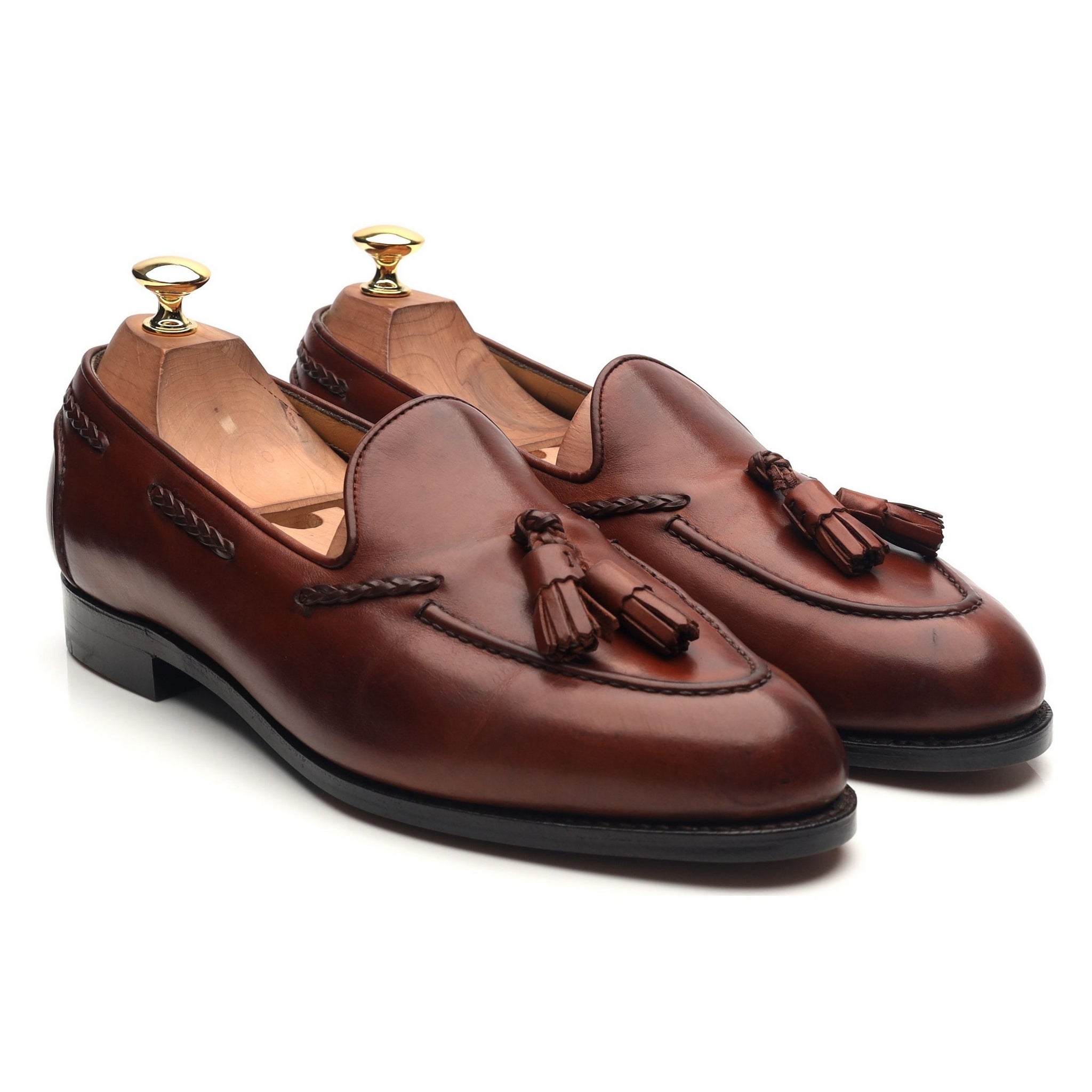 Edward Green Belgravia mocassins cuir marron pointure 9