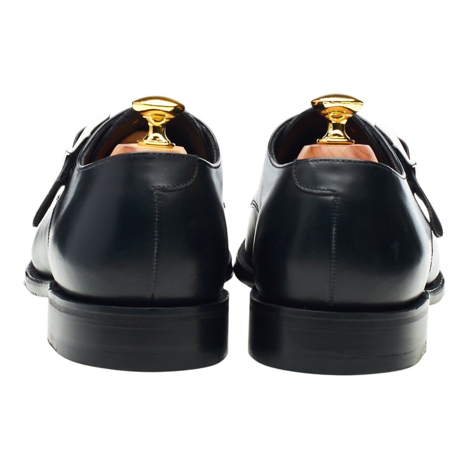 Loake 1880 Medway derbies à boucle cuir noir UK 7.5
