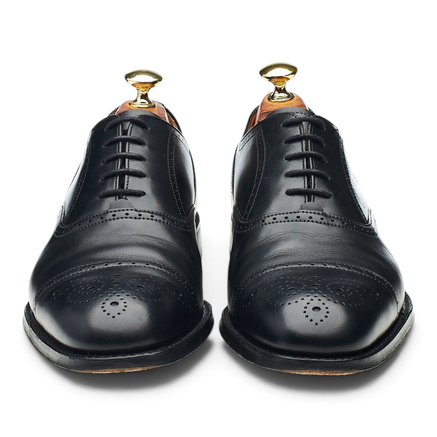 Cheaney PA021 oxford cuir noir bout droit pointure 41