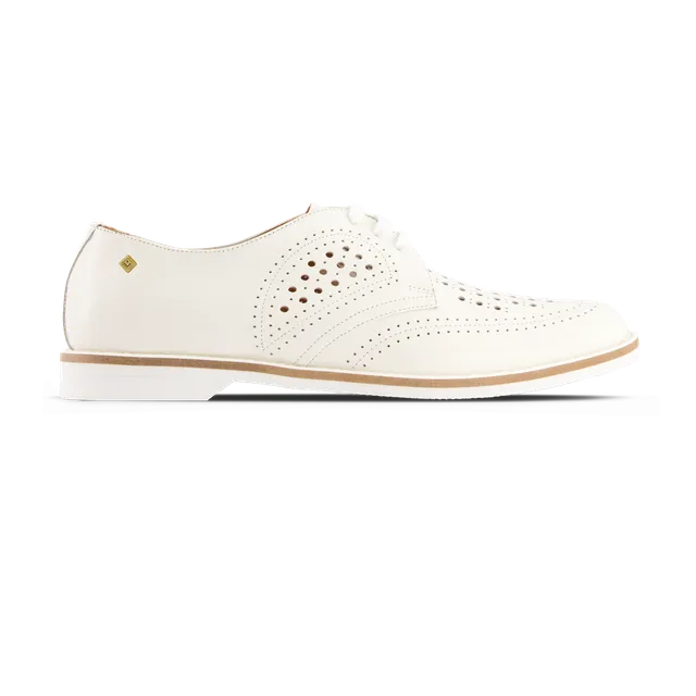 Rivieras 6000 derby cuir écru