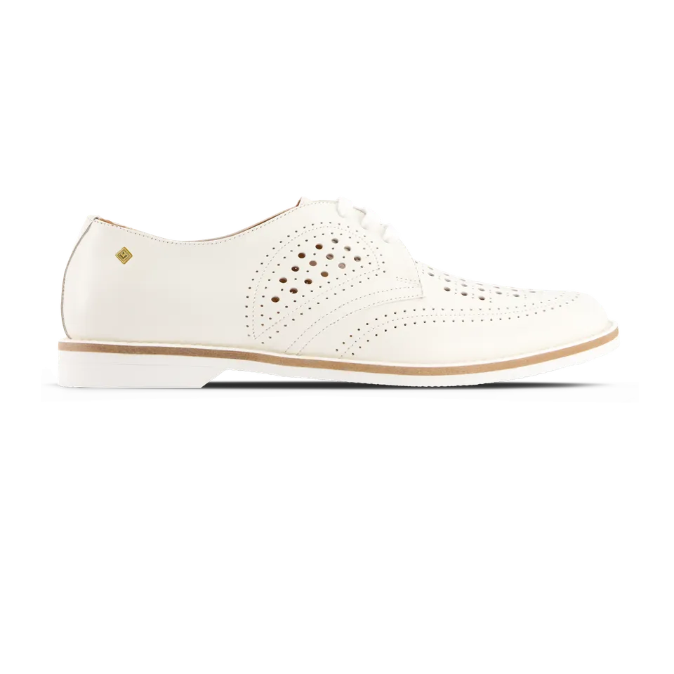Rivieras 6000 derby cuir écru