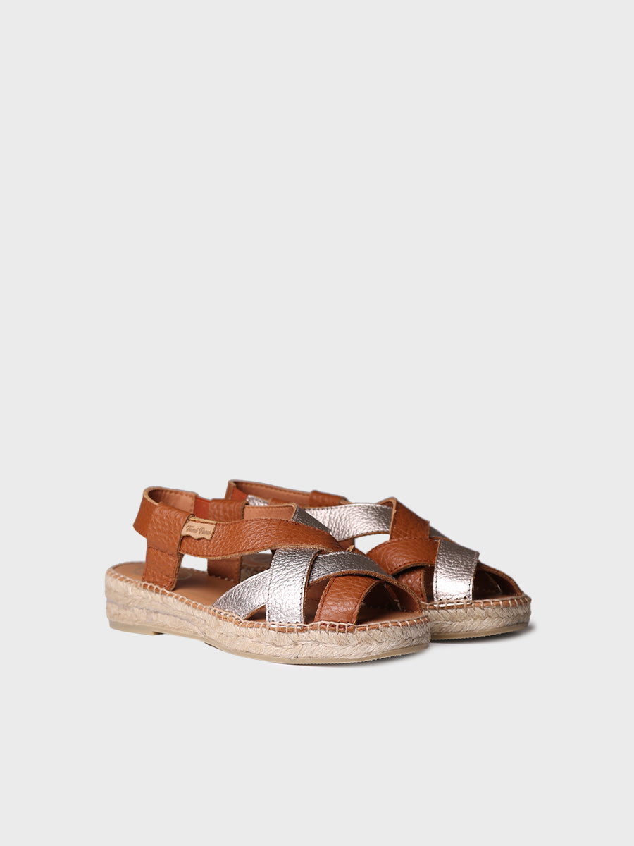 Toni Pons Elia-BG espadrille cuir femme bicolore