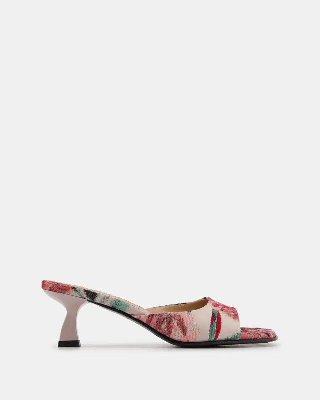 Nodaleto Dona Reese mules Roses Print talon 5 cm