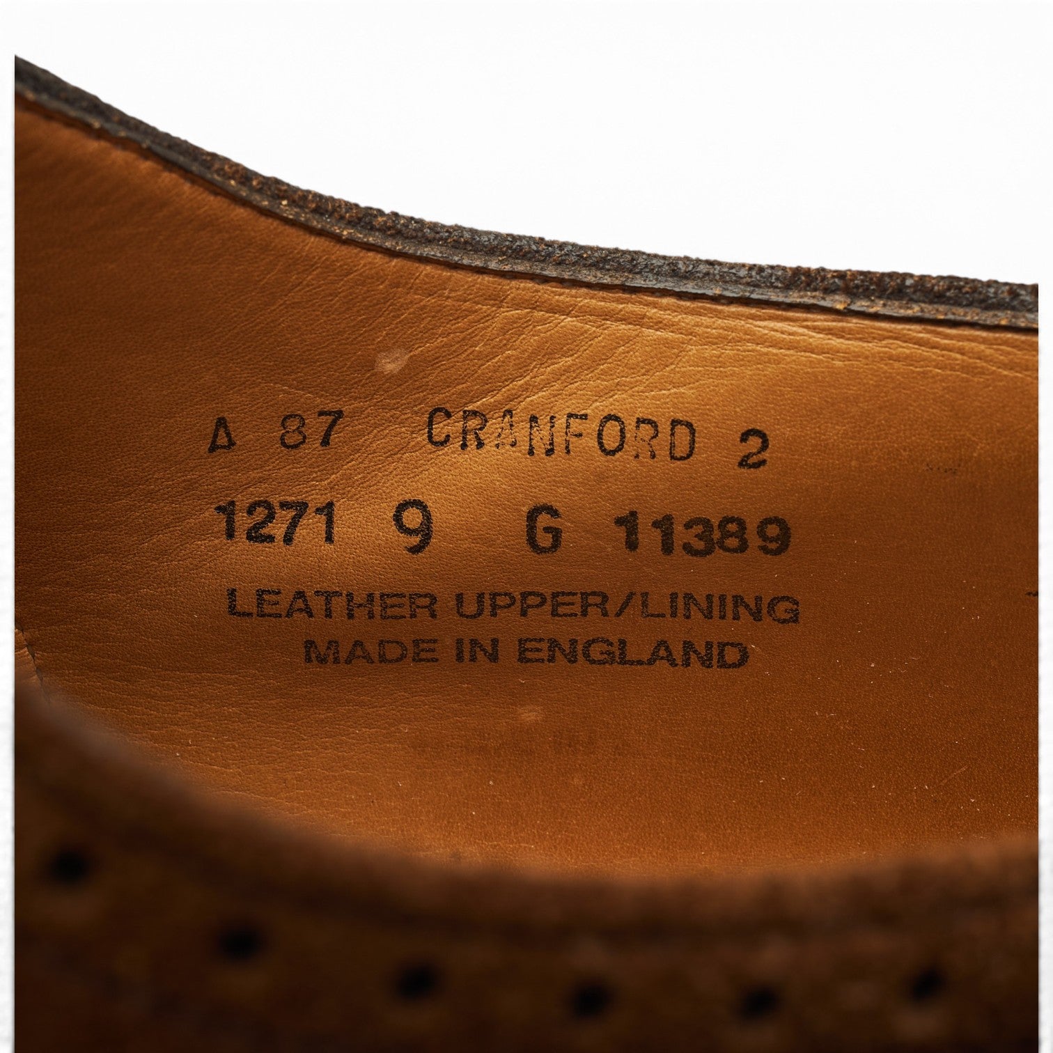 Alfred Sargent Cranford 2 richelieu daim marron UK 9 G