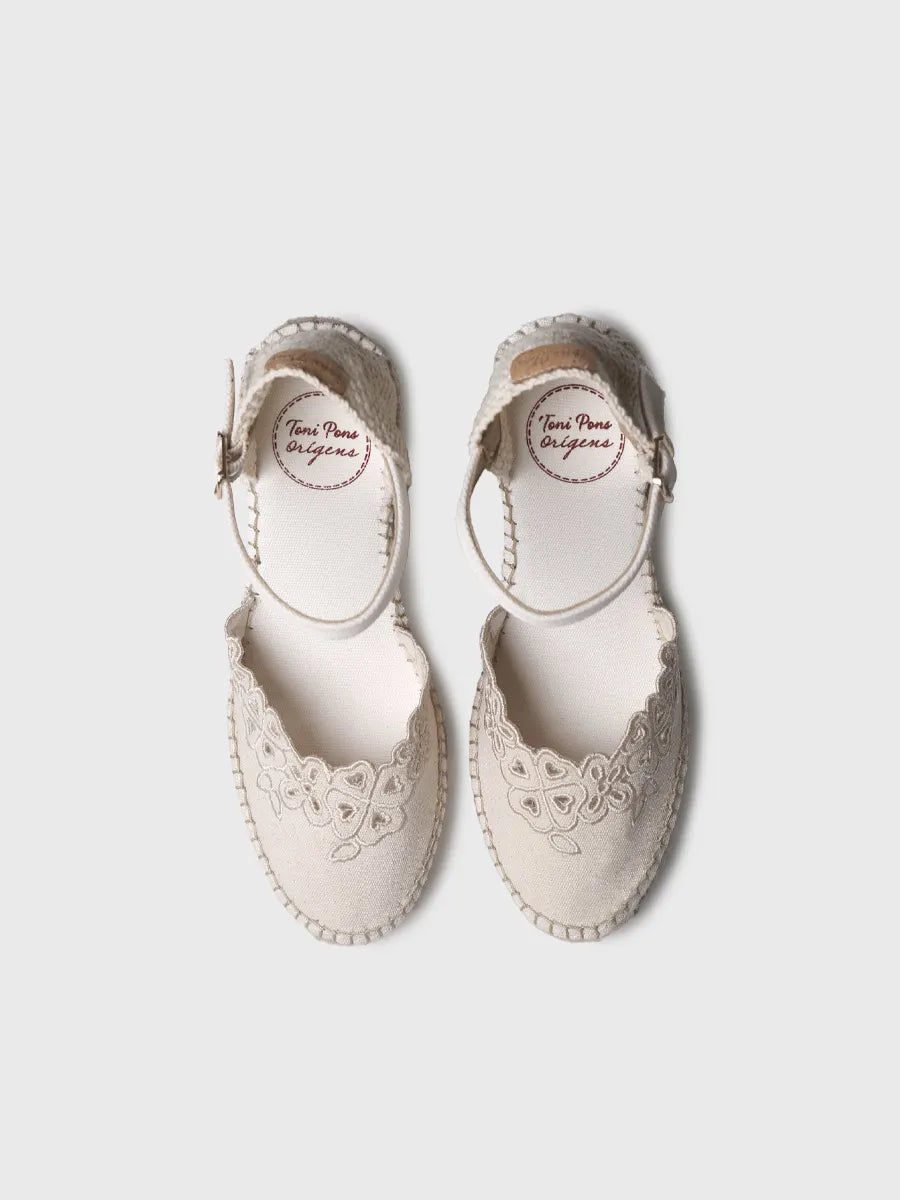 Toni Pons Naiara espadrilles compensees brodees fleurs
