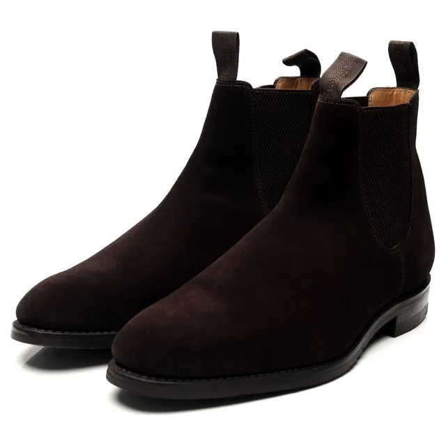 Loake 1880 Chatsworth Boots Chelsea Daim Marron UK 10