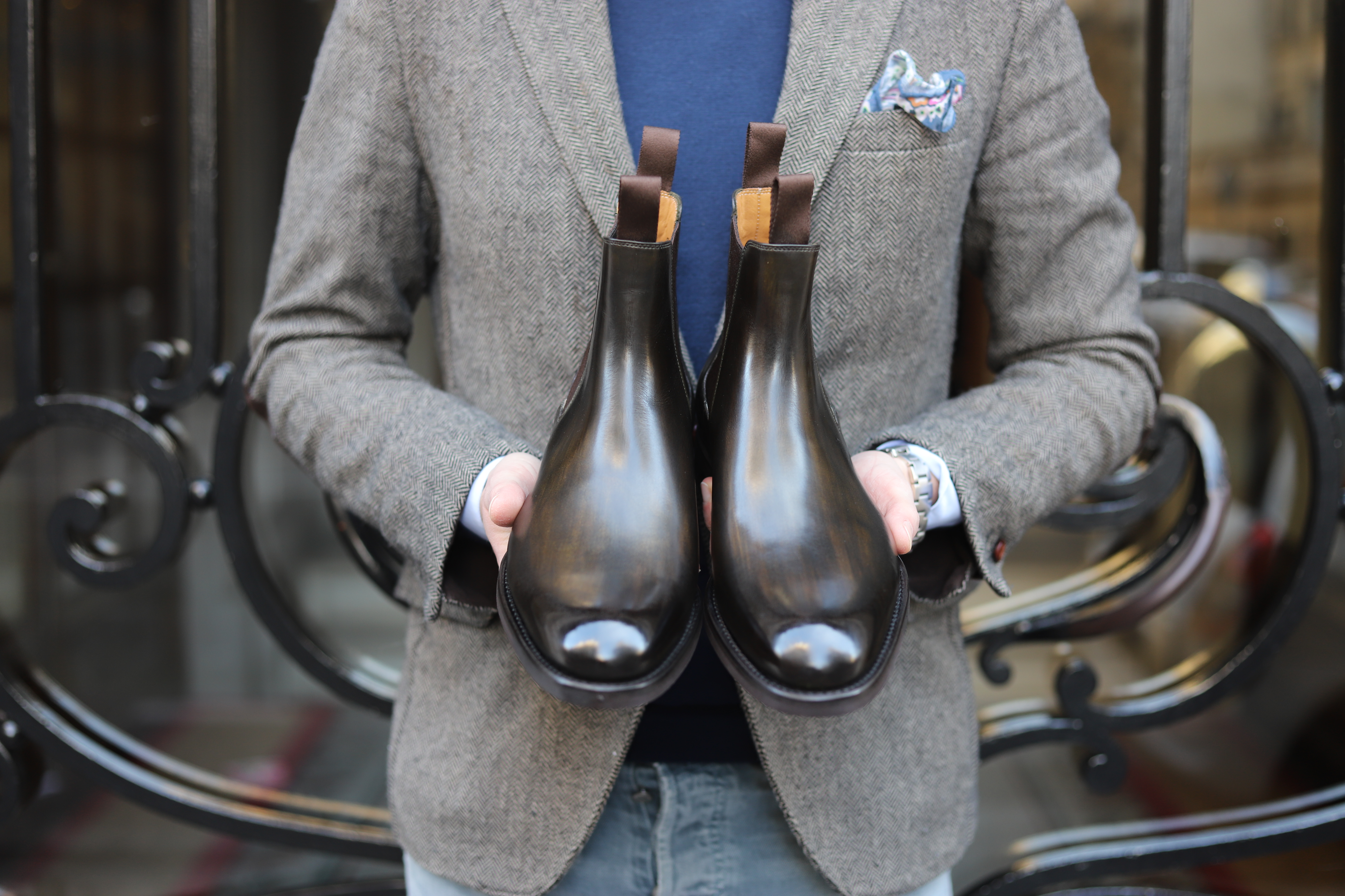 Malfroid Berrière boots chelsea cuir patiné