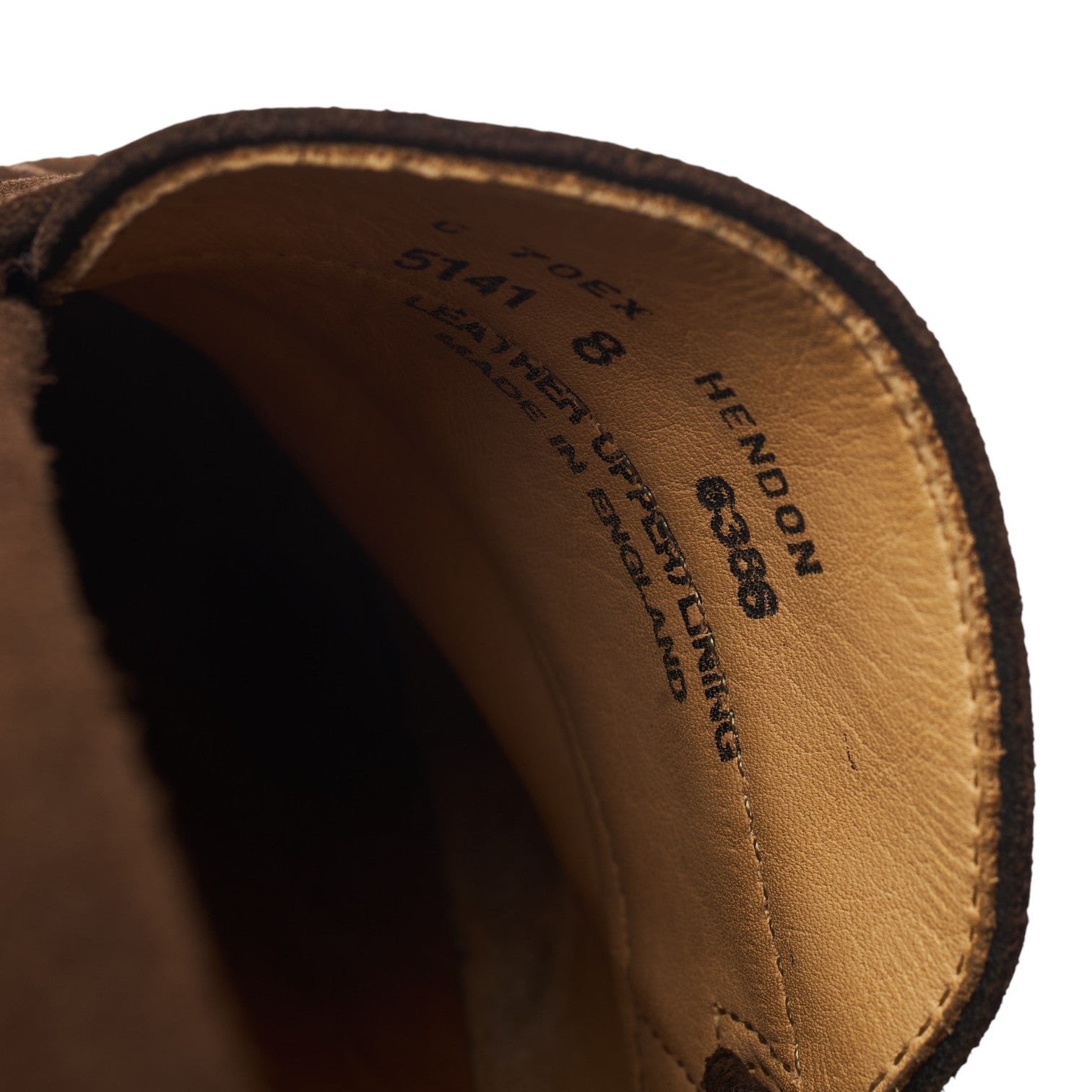 Shipton & Heneage Hendon mocassin daim marron pointure 8 gomme