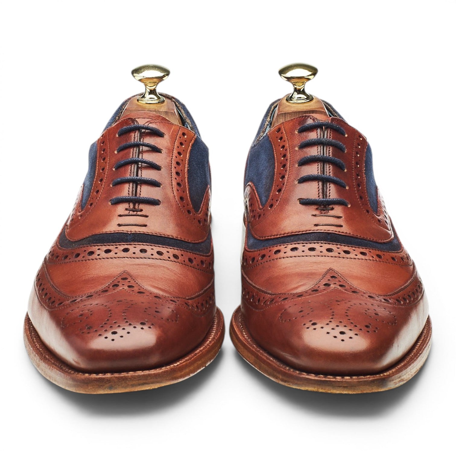 Barker McClean oxford cuir marron pointure 7 UK