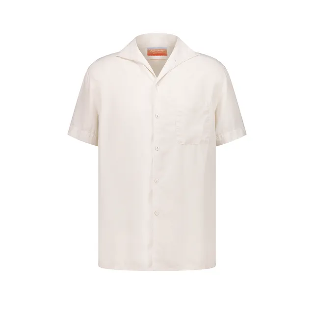 RIVIERAS Cadix chemise écrue lyocell manches courtes