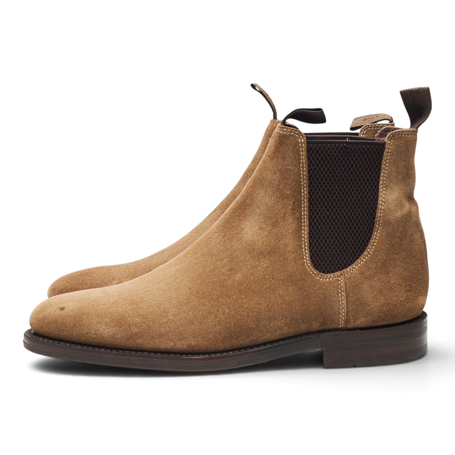 Loake 1880 Emsworth bottines chelsea suède marron UK 8