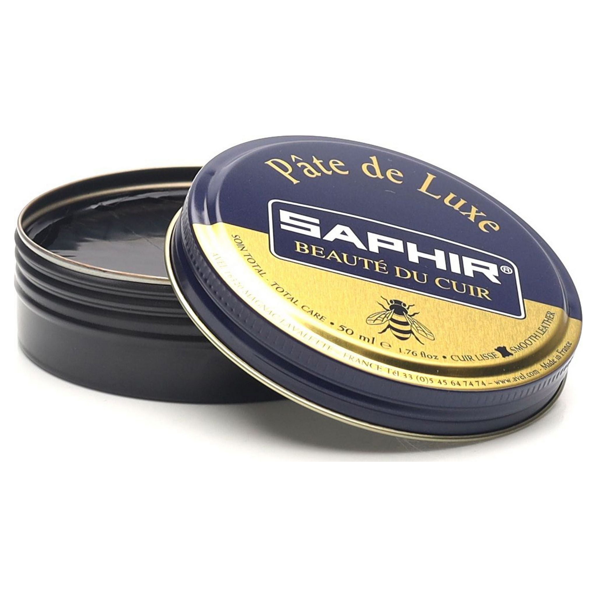 Saphir Pâte de Luxe Cirage Cire 50 ml Noir 01