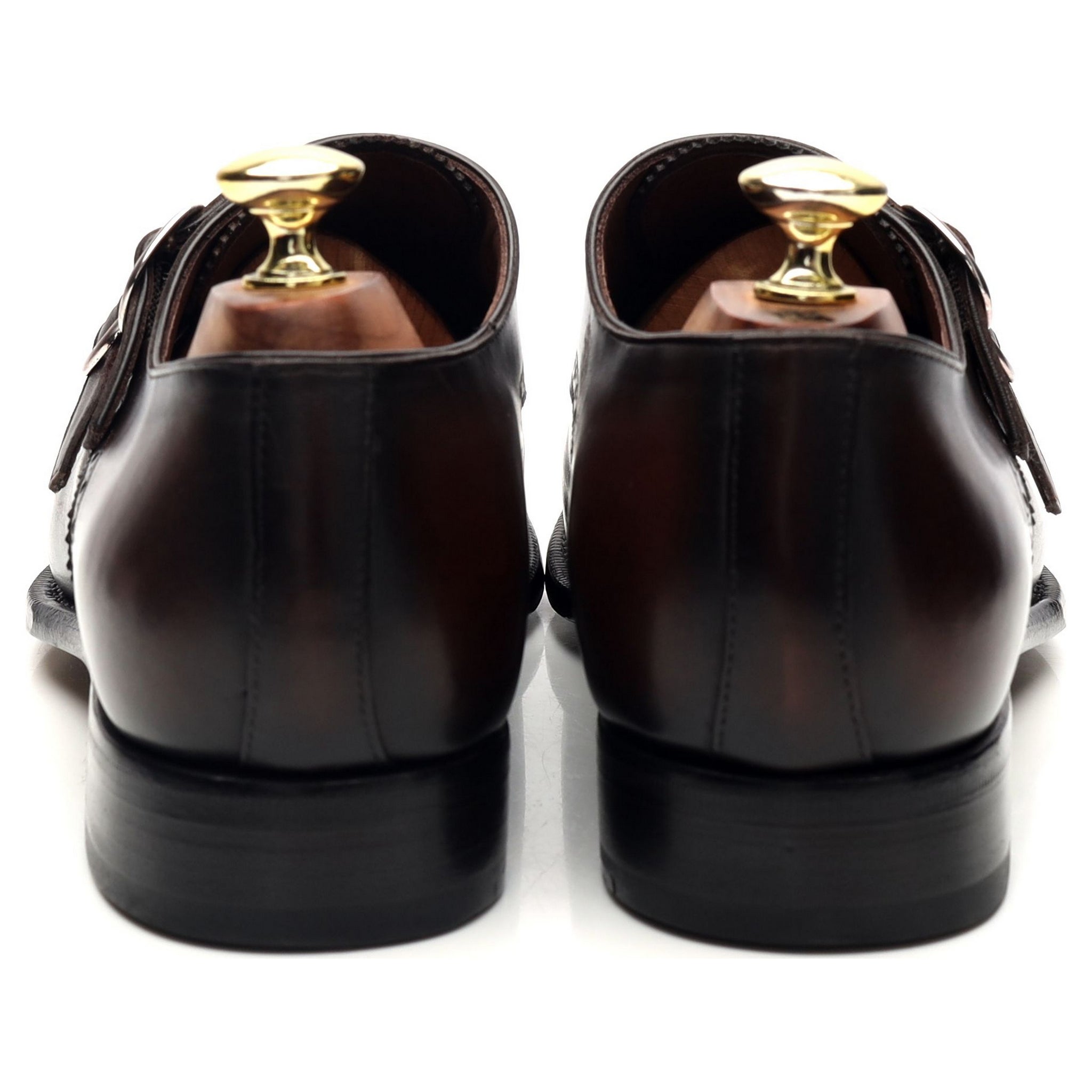 Carlos Santos 8625 monk cuir marron UK7 double boucle