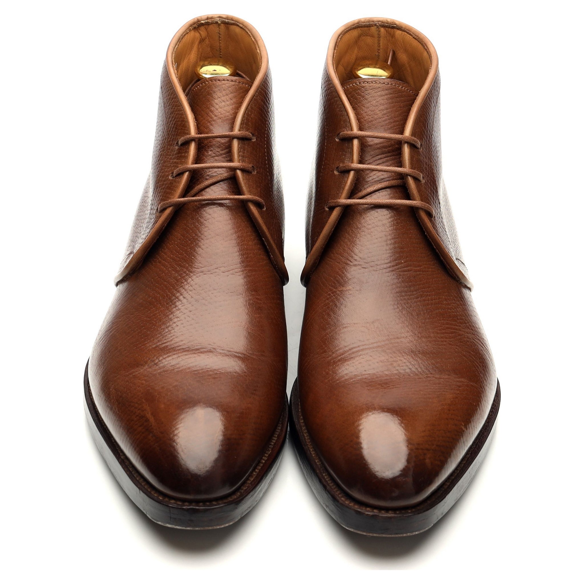 Yeossal Tyersall desert boots cuir grain marron UK 7.5